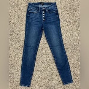Judy Blue Button Fly Skinny Jeans